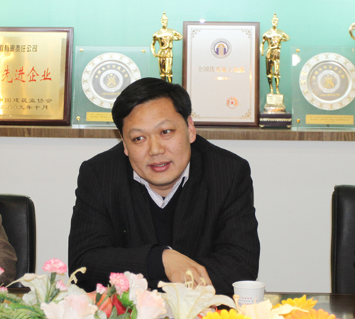 乐竞(中国)总经理牛小昌对各位领导前来考察指导表示感谢